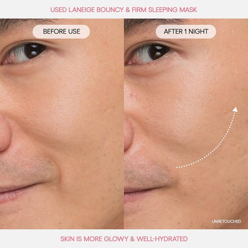 ماسک خواب ضد چروک و جوانساز کلاژن و گل صد تومانی لانیژ Laneige Bouncy & Firm Sleeping Mask