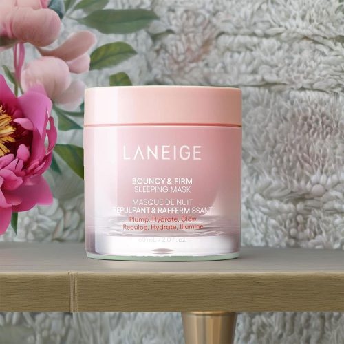 ماسک خواب ضد چروک و جوانساز کلاژن و گل صد تومانی لانیژ Laneige Bouncy & Firm Sleeping Mask