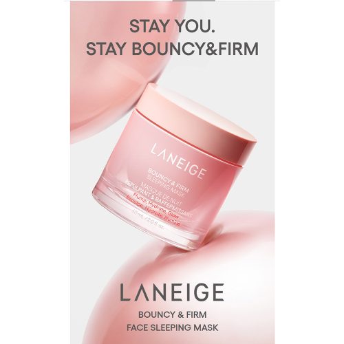 ماسک خواب ضد چروک و جوانساز کلاژن و گل صد تومانی لانیژ Laneige Bouncy & Firm Sleeping Mask
