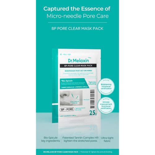 ماسک ورقه ای کنترل منافذ دکتر ملاکسین Dr.Melaxin BP Pore Clear Masks