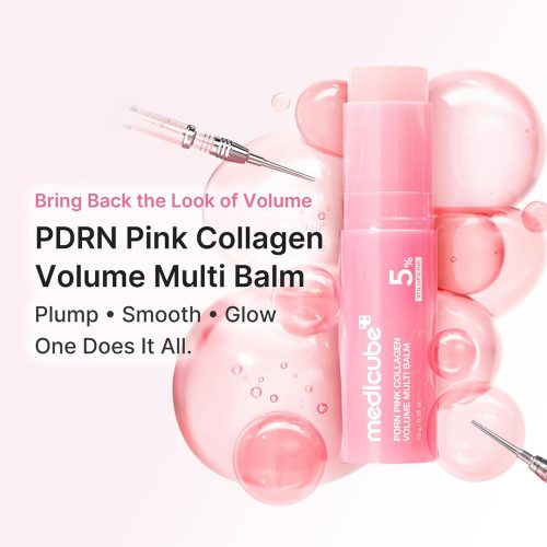 مولتی بالم PDRN و کلاژن مدی کیوب ضد چروک، ترمیم کننده و لیفت کننده پوست Medicube PDRN Pink Collagen Volume Multi Balm