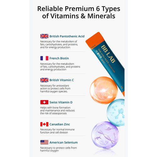 مکمل دابل کلاژن بی بی لب افزایش سلامت پوست، ضد چروک، تقویت کننده مو و ناخن Nutrione BB LAB The Collagen Double Care