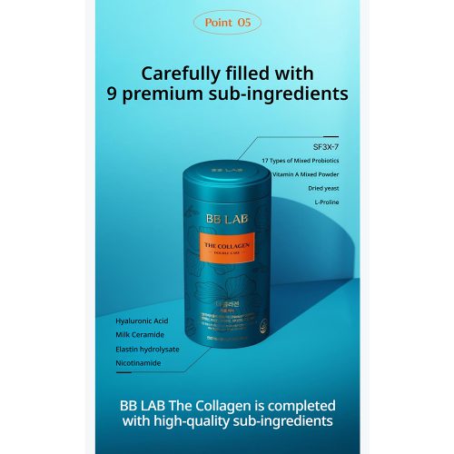 مکمل دابل کلاژن بی بی لب افزایش سلامت پوست، ضد چروک، تقویت کننده مو و ناخن Nutrione BB LAB The Collagen Double Care