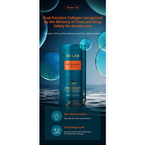 مکمل دابل کلاژن بی بی لب افزایش سلامت پوست، ضد چروک، تقویت کننده مو و ناخن Nutrione BB LAB The Collagen Double Care