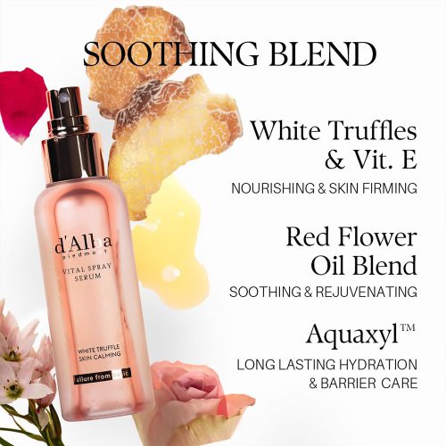میست اسپری ترافل سفید ویتال د البا آبرسان و تسکین دهنده قوی پوست d'Alba White Truffle Vital Spray Serum