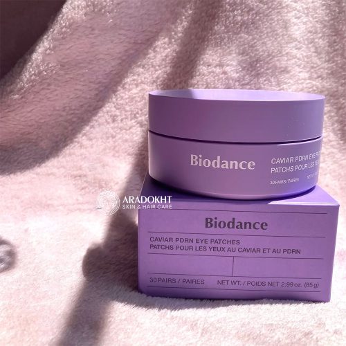 پچ زیر چشم خاویار و PDRN بایودنس روشن کننده، ترمیم کننده و جوانساز پوست Biodance Caviar PDRN Eye Patches
