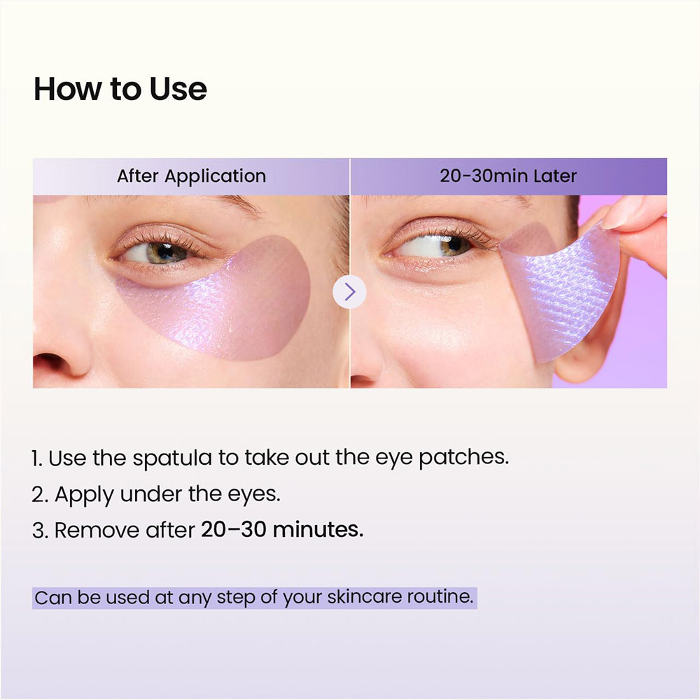 پچ زیر چشم خاویار و PDRN بایودنس روشن کننده، ترمیم کننده و جوانساز پوست Biodance Caviar PDRN Eye Patches
