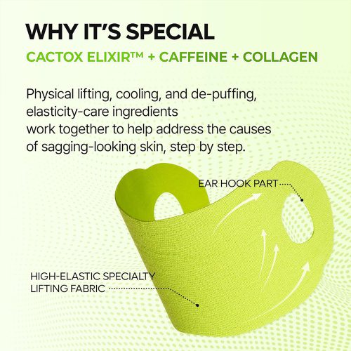 پک ماسک لیفت و خنک کننده فک و غبغب دکتر ملاکسین Dr.Melaxin Cactox Cooling V-UP Mask Set