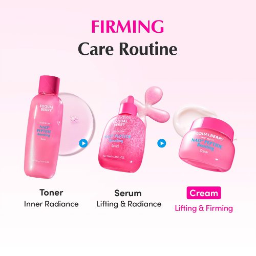 کرم +NAD و پپتاید اکوال بری ضد چروک و جوانساز پوست EQQUALBERRY NAD+ Peptide Boosting Cream