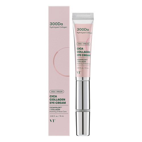 کرم دور چشم ترمیم کننده و ضد چروک ویبره دار سیکا کلاژن وی تی کازمتیک VT Cica Collagen Eye Cream
