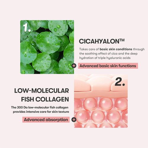 کرم دور چشم ترمیم کننده و ضد چروک ویبره دار سیکا کلاژن وی تی کازمتیک VT Cica Collagen Eye Cream