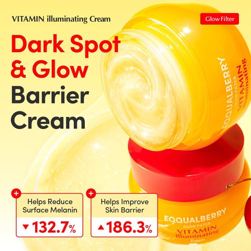 کرم کپسولی ویتامینه اکوال بری ضد لک قوی، روشن کننده و تقویت سد دفاعی پوست EQQUALBERRY Vitamin Illuminating Cream