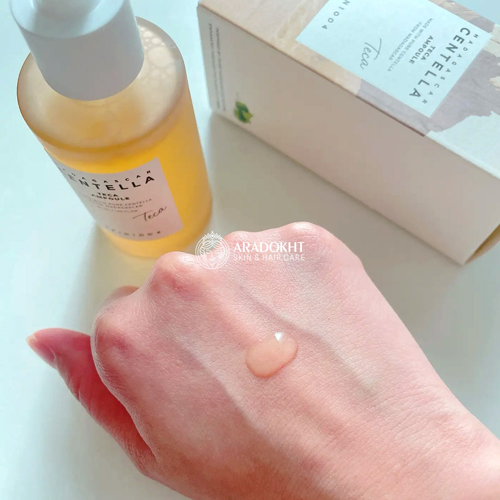 آمپول ترمیم کننده و تسکین دهنده سنتلا تیکا اسکین 1004 SKIN1004 Madagascar Centella Teca Ampoule
