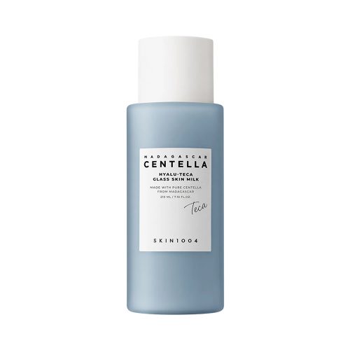 اسنس میلکی هیالو تیکا سنتلا اسکین 1004 آبرسان عمقی، تسکین دهنده و تقویت سد دفاعی پوست SKIN1004 Madagascar Centella Hyalu-Teca Glass Skin Milk
