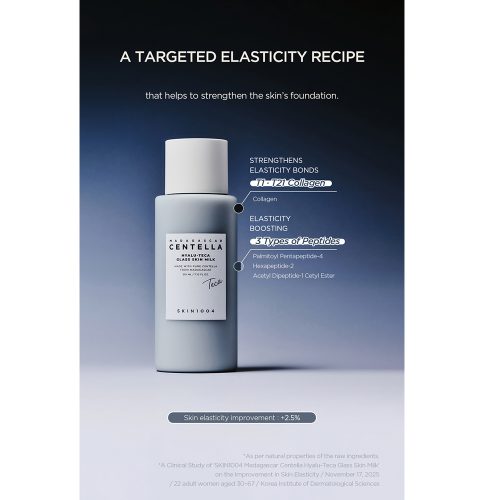 اسنس میلکی هیالو تیکا سنتلا اسکین 1004 آبرسان عمقی، تسکین دهنده و تقویت سد دفاعی پوست SKIN1004 Madagascar Centella Hyalu-Teca Glass Skin Milk