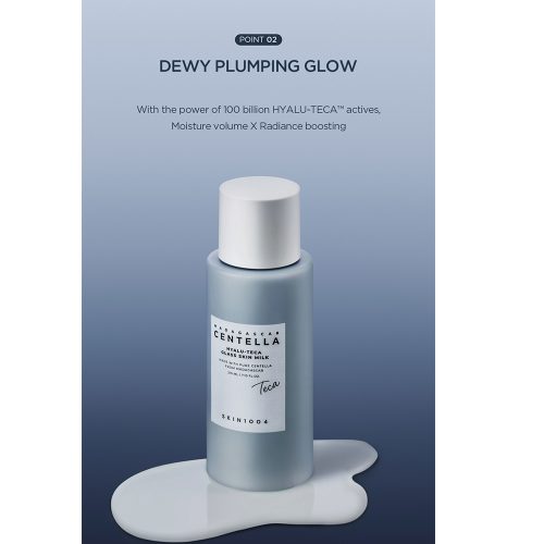 اسنس میلکی هیالو تیکا سنتلا اسکین 1004 آبرسان عمقی، تسکین دهنده و تقویت سد دفاعی پوست SKIN1004 Madagascar Centella Hyalu-Teca Glass Skin Milk