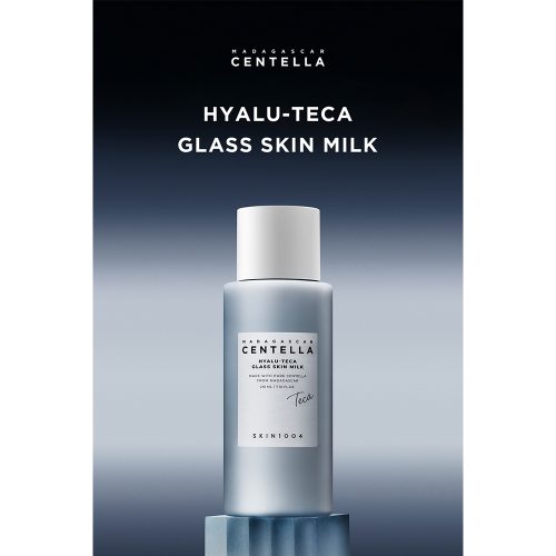 اسنس میلکی هیالو تیکا سنتلا اسکین 1004 آبرسان عمقی، تسکین دهنده و تقویت سد دفاعی پوست SKIN1004 Madagascar Centella Hyalu-Teca Glass Skin Milk