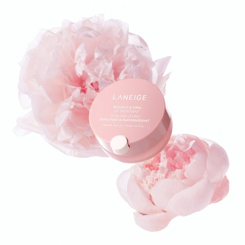 تریتمنت لب گل صد تومانی لانیژ ضد چروک و ترمیم کننده لب های خشک و آسیب دیده LANEIGE Bouncy & Firm Lip Treatment