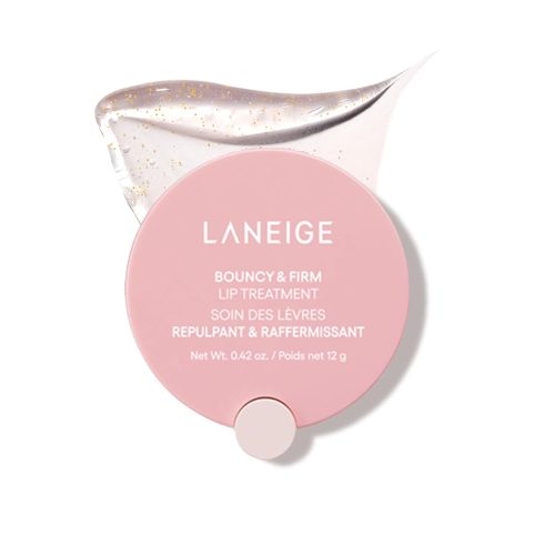 تریتمنت لب گل صد تومانی لانیژ ضد چروک و ترمیم کننده لب های خشک و آسیب دیده LANEIGE Bouncy & Firm Lip Treatment
