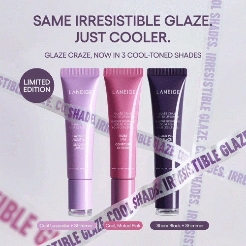 تینت لب سرمی لانیژ آبرسان، حجم دهنده و درخشان کننده Laneige Glaze Craze Tinted Lip Serum