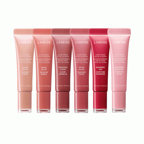 تینت لب سرمی لانیژ آبرسان، حجم دهنده و درخشان کننده Laneige Glaze Craze Tinted Lip Serum