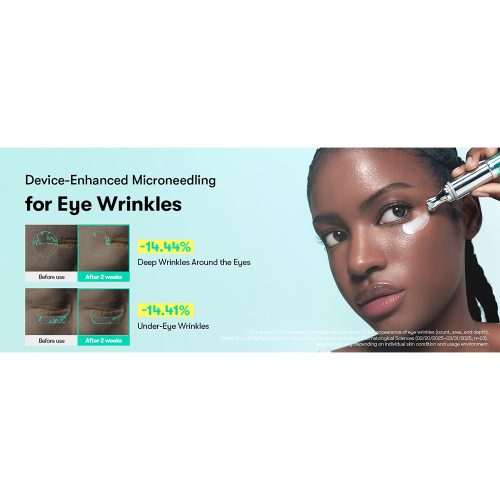 دور چشم ویبره دار PDRN وی تی کازمتیک آبرسان، ترمیم کننده، روشن کننده و جوانساز پوست VT Cosmetics PDRN Reedle Shot Eye Lifter