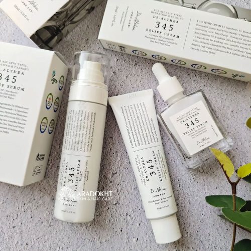 سرم ترمیم کننده جای جوش 345 دکتر التیا آبرسان و تسکین دهنده پوست Dr. Althea 345 Relief Serum