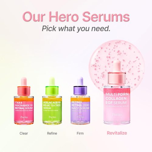 سرم مولتی PDRN کلاژن و EGF پیوریتو ضد چروک و جوانساز، ترمیم و تقویت پوست Purito SEOUL Multi PDRN Collagen EGF Serum