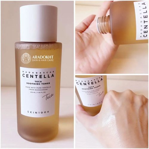 سوتینگ تونر سنتلا تیکا اسکین 1004 تسکین دهنده و ترمیم کننده پوست SKIN1004 Madagascar Centella Teca Soothing Toner