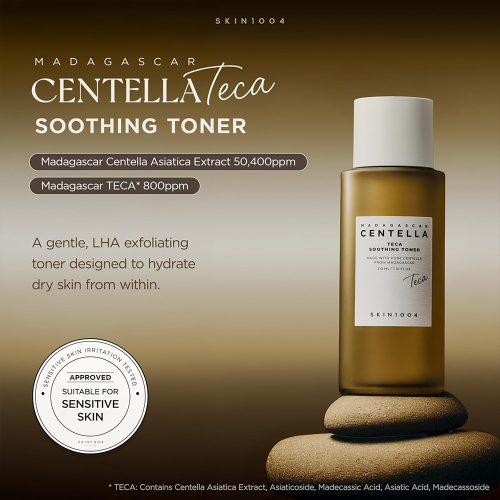 سوتینگ تونر سنتلا تیکا اسکین 1004 تسکین دهنده و ترمیم کننده پوست SKIN1004 Madagascar Centella Teca Soothing Toner
