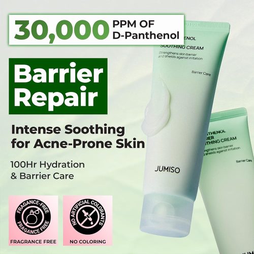 سوتینگ کرم بریر دی پنتنول جومیسو ترمیم کننده و تسکین دهنده قوی پوست JUMISO D-Panthenol Barrier Soothing Cream