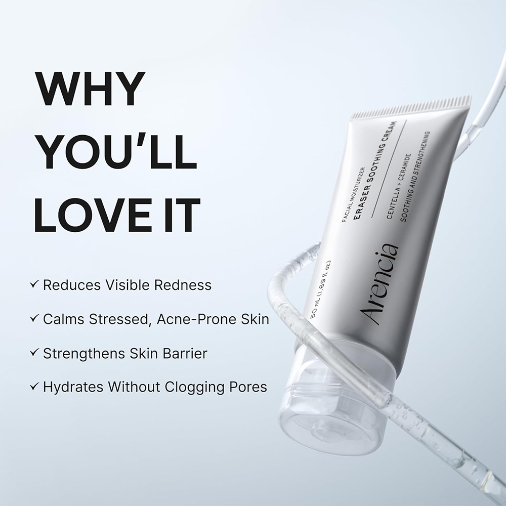 سوتینگ کرم تسکین دهنده و مرطوب کننده آرنسیا Arencia Eraser Soothing Cream