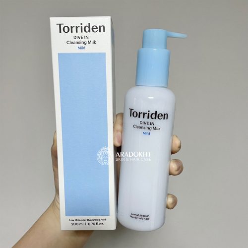شوینده میلکی هیالورونیک اسید ریزمولکولی توریدن Torriden Dive-in Low Molecular Hyaluronic Acid Cleansing Milk