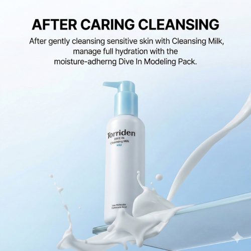 شوینده میلکی هیالورونیک اسید ریزمولکولی توریدن Torriden Dive-in Low Molecular Hyaluronic Acid Cleansing Milk