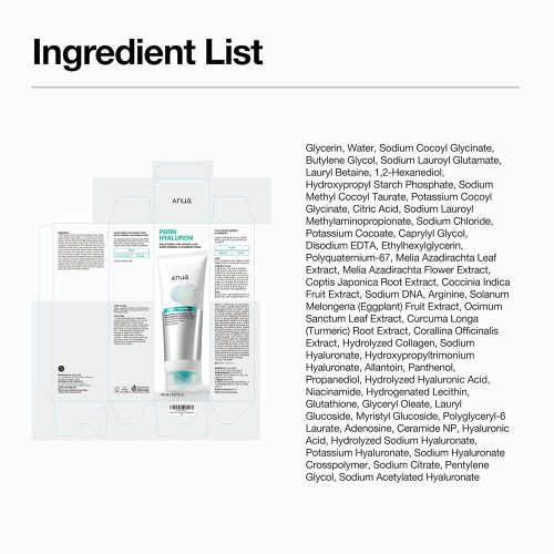 فوم شوینده ملایم PDRN و هیالورونیک اسید آنوا آبرسان و تقویت سد دفاعی پوست Anua PDRN Hyaluronic Acid Moisturizing Cleansing Foam