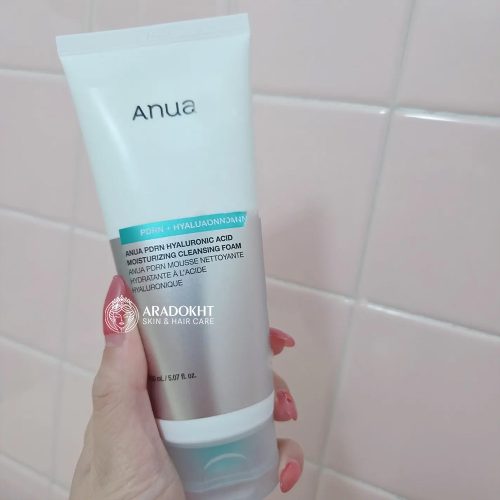 فوم شوینده ملایم PDRN و هیالورونیک اسید آنوا آبرسان و تقویت سد دفاعی پوست Anua PDRN Hyaluronic Acid Moisturizing Cleansing Foam