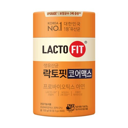 مکمل نارنجی پروبیوتیک لاکتوفیت مدل Core Max تقویت سیستم ایمنی و گوارش بدن LACTO FIT Probiotics Core Max