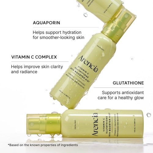 میست بوستر ویتامین سی و گلوتاتیون آرنسیا آبرسان، روشن کننده و تقویت سد دفاعی پوست Arencia Vitamin C Glutathione Skin Booster Mist