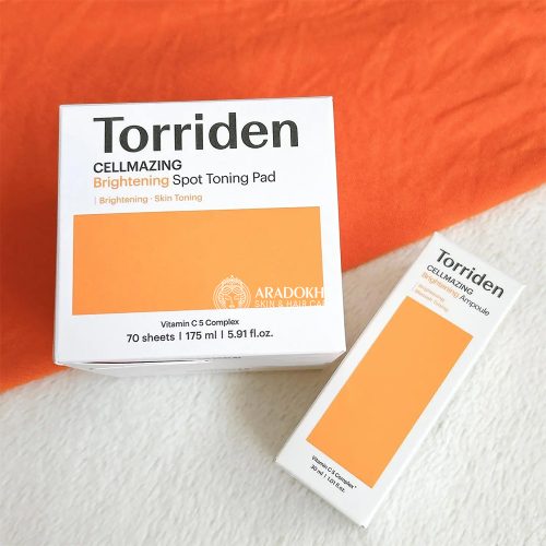 پد تونر ضد لک و روشن کننده ویتامین سی توریدن Torriden CELLMAZING Brightening Spot Toning Pad