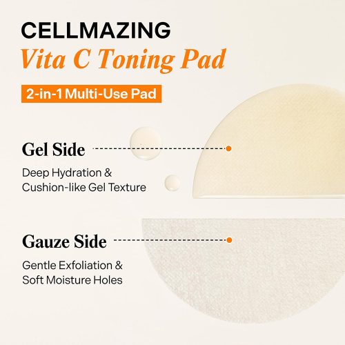 پد تونر ضد لک و روشن کننده ویتامین سی توریدن Torriden CELLMAZING Brightening Spot Toning Pad