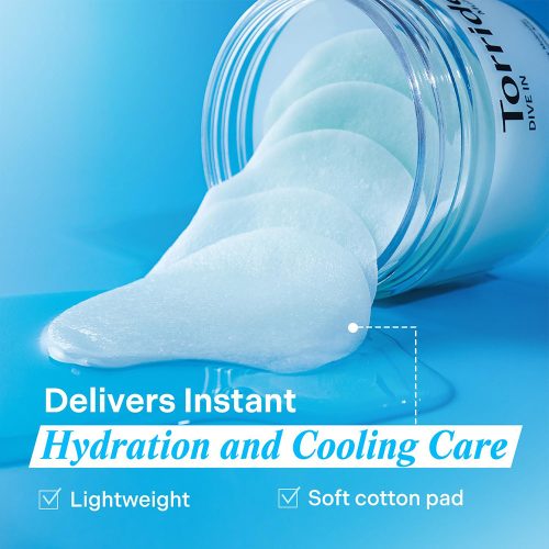 پد تونر هیالورونیک اسید ریز مولکولی توریدن آبرسان قوی و تسکین دهنده پوست Torriden DIVE-IN Low Molecular Hyaluronic Acid Multi Pad