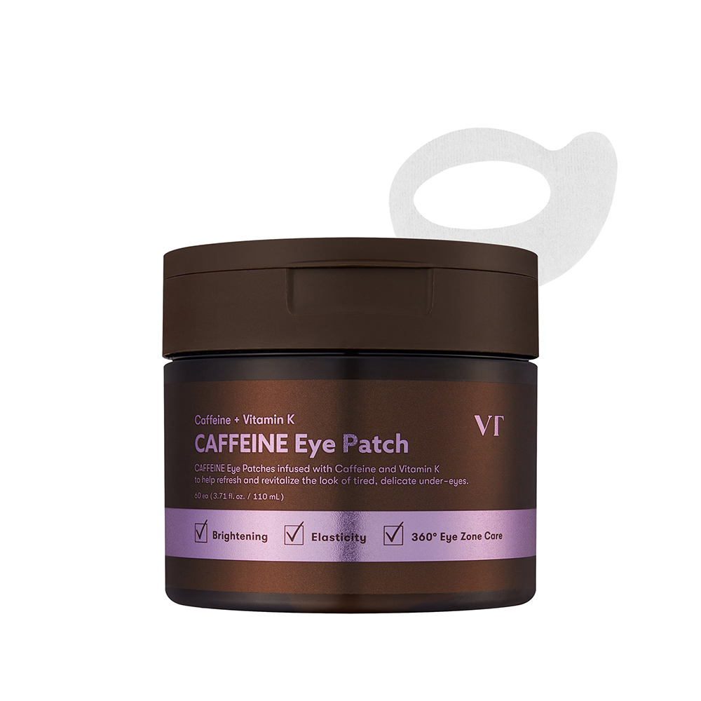 پچ دور چشم کافئین وی تی کازمتیک ضد پف، ضد چروک و روشن کننده VT COSMETICS CAFFEINE EYE PATCH