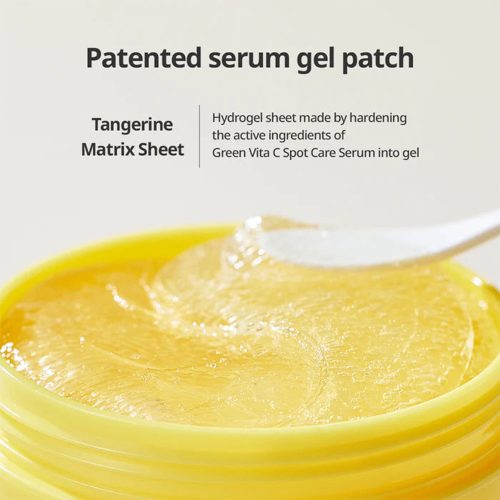 پچ ژلی روشن کننده زیر چشم ویتامین سی نارنگی سبز گودال Goodal Green Tangerine Vita C Eye Gel Patch