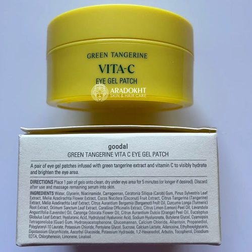 پچ ژلی روشن کننده زیر چشم ویتامین سی نارنگی سبز گودال Goodal Green Tangerine Vita C Eye Gel Patch