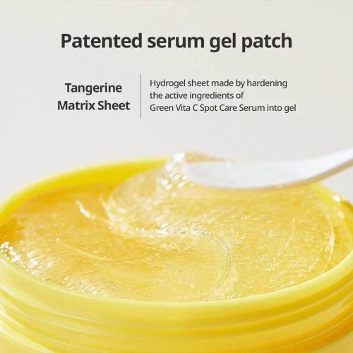 پچ ژلی روشن کننده زیر چشم ویتامین سی نارنگی سبز گودال Goodal Green Tangerine Vita C Eye Gel Patch