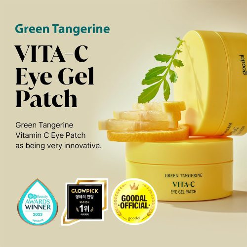 پچ ژلی روشن کننده زیر چشم ویتامین سی نارنگی سبز گودال Goodal Green Tangerine Vita C Eye Gel Patch