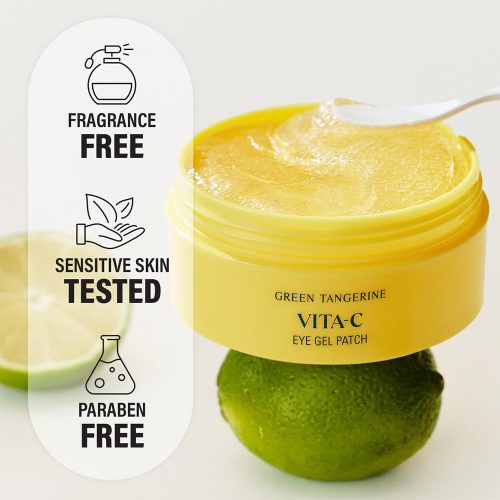 پچ ژلی روشن کننده زیر چشم ویتامین سی نارنگی سبز گودال Goodal Green Tangerine Vita C Eye Gel Patch