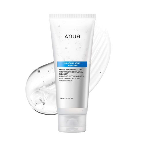ژل شوینده ملایم هیالورونیک اسید و اسکوالان آنوا Anua 8 Hyaluronic Acid Moisturizing Gentle Gel Cleanser