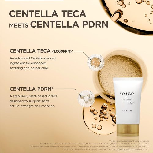 کرم تسکین دهنده و ترمیم کننده سنتلا تیکا اسکین 1004 SKIN1004 Madagascar Centella Teca Cream
