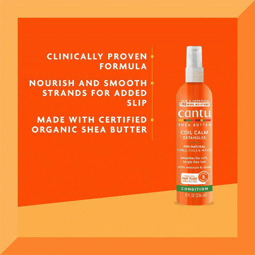 اسپری گره باز کن موی فر شی باتر کانتو Cantu Shea Butter Coil Calm Detangler